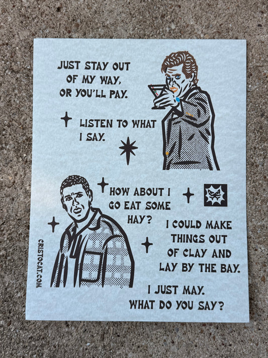 Eat Some Hay 8.5X11 PRINT