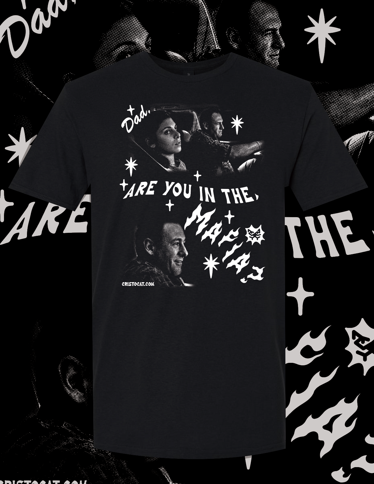 ARE YOU IN THE MAFIA  BLACK T-SHIRT