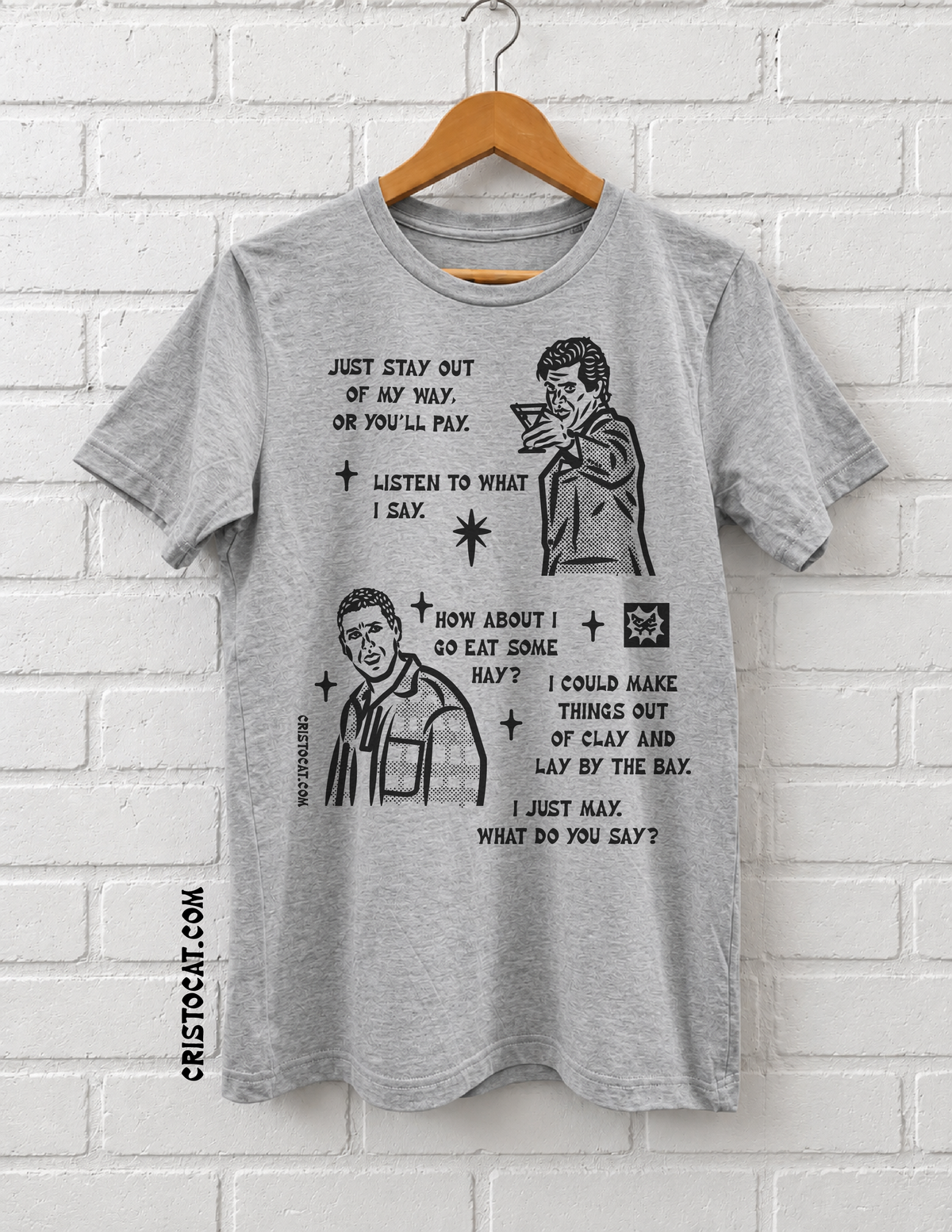 Eat Some Hay Grey T-SHIRT