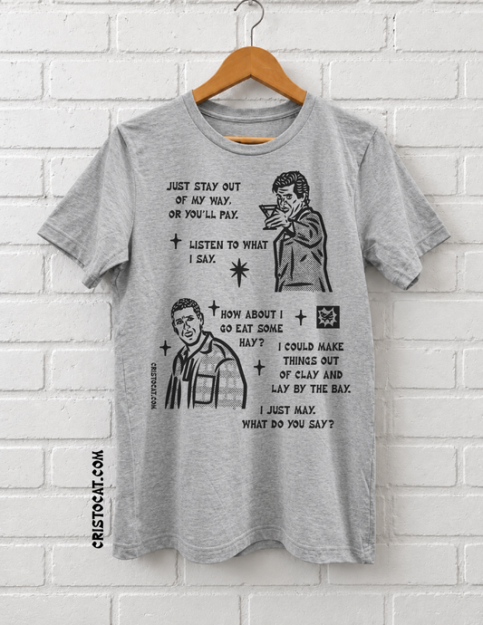 Eat Some Hay Grey T-SHIRT