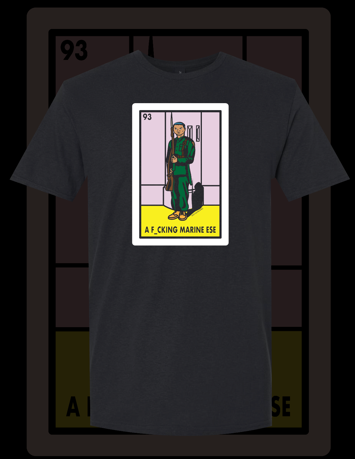 Paco Marine Lotería BLACK T-SHIRT - cristocatofficial