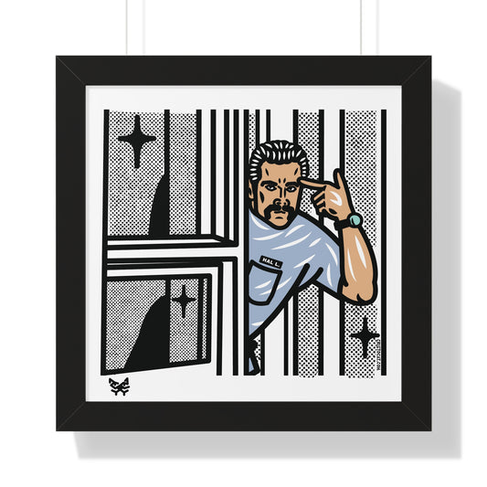 WINDOW HAL Framed Poster 16"x16"