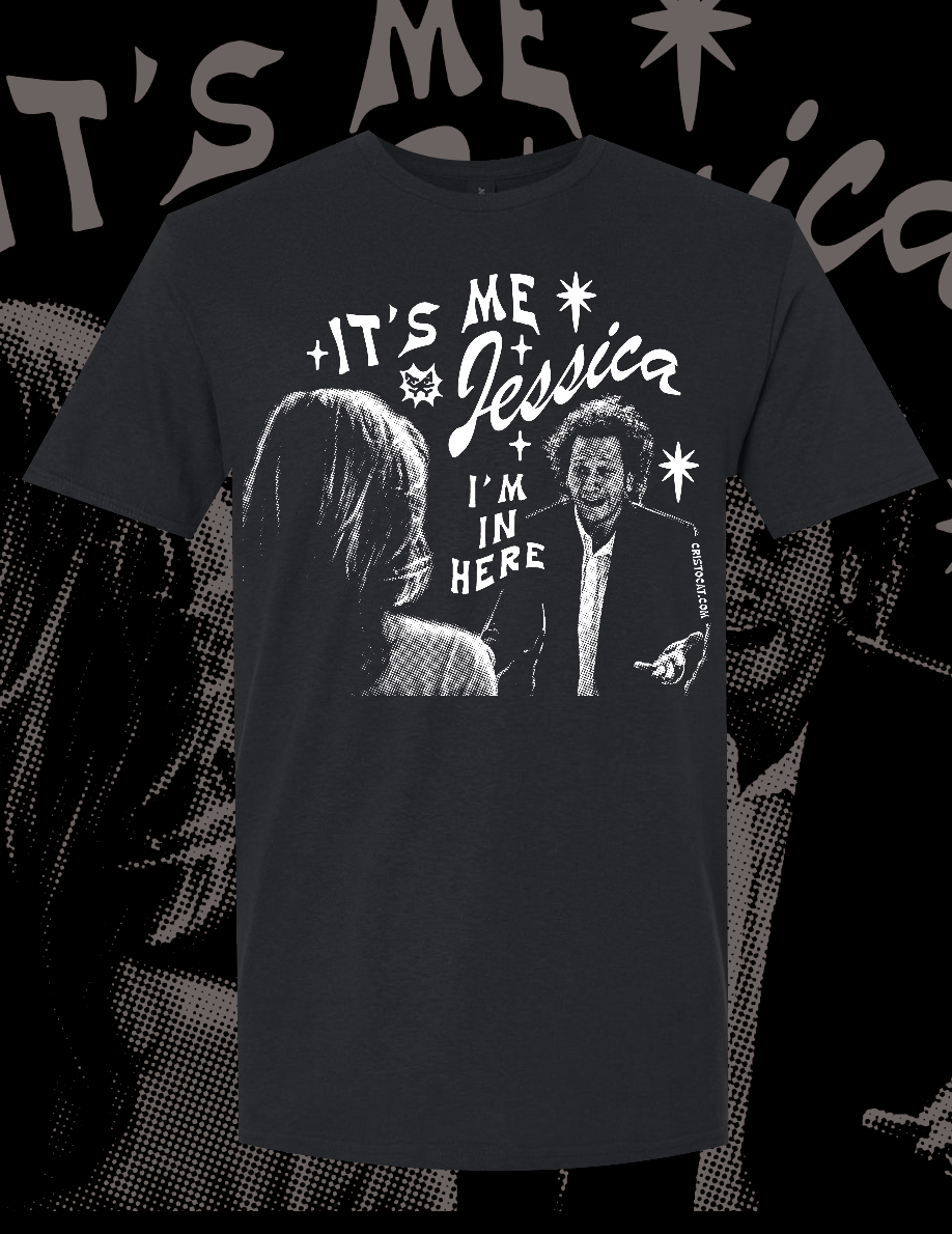 I’M IN HERE  BLACK T-SHIRT - cristocatofficial