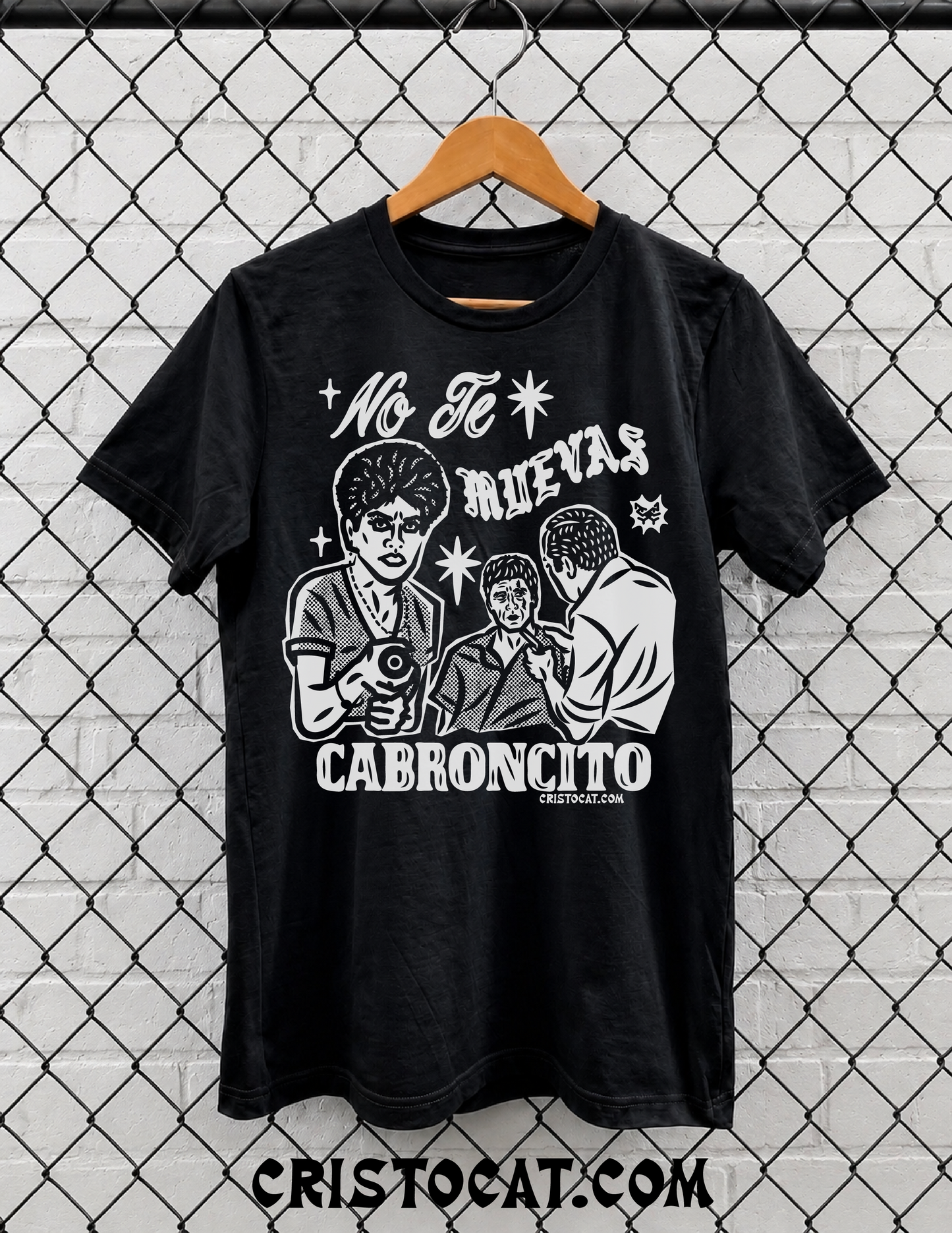 No Te Muevas Black T-SHIRT