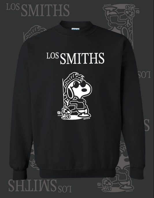 SNOOPY SMITHS BLACK CREWNECK SWEATER