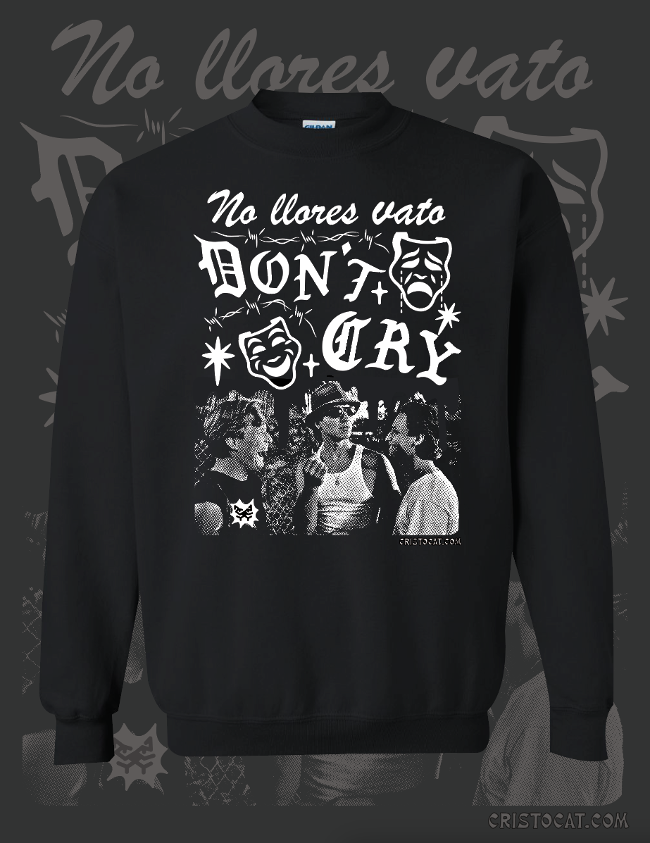 WHERE YOU WANT TO GO  BLACK CREWNECK SWEATER