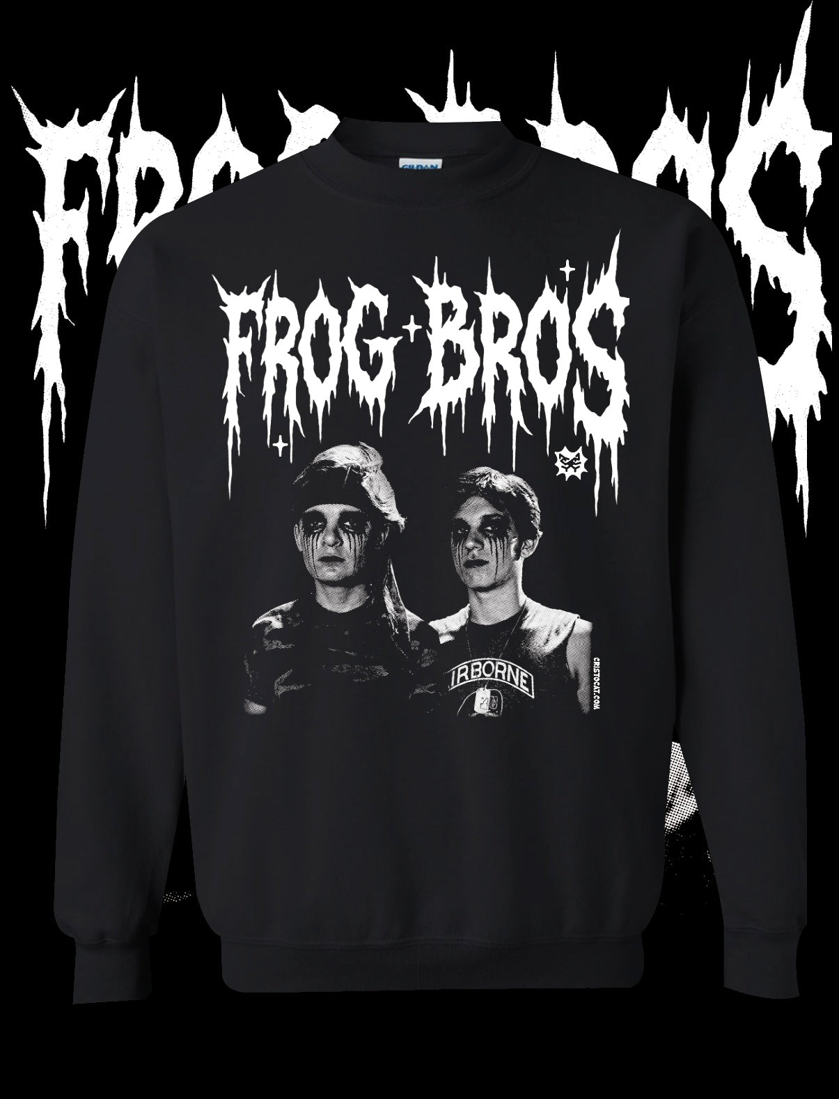FROG BROS Black crewneck sweater