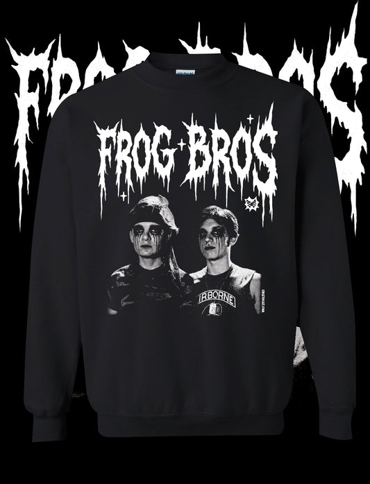 FROG BROS Black crewneck sweater