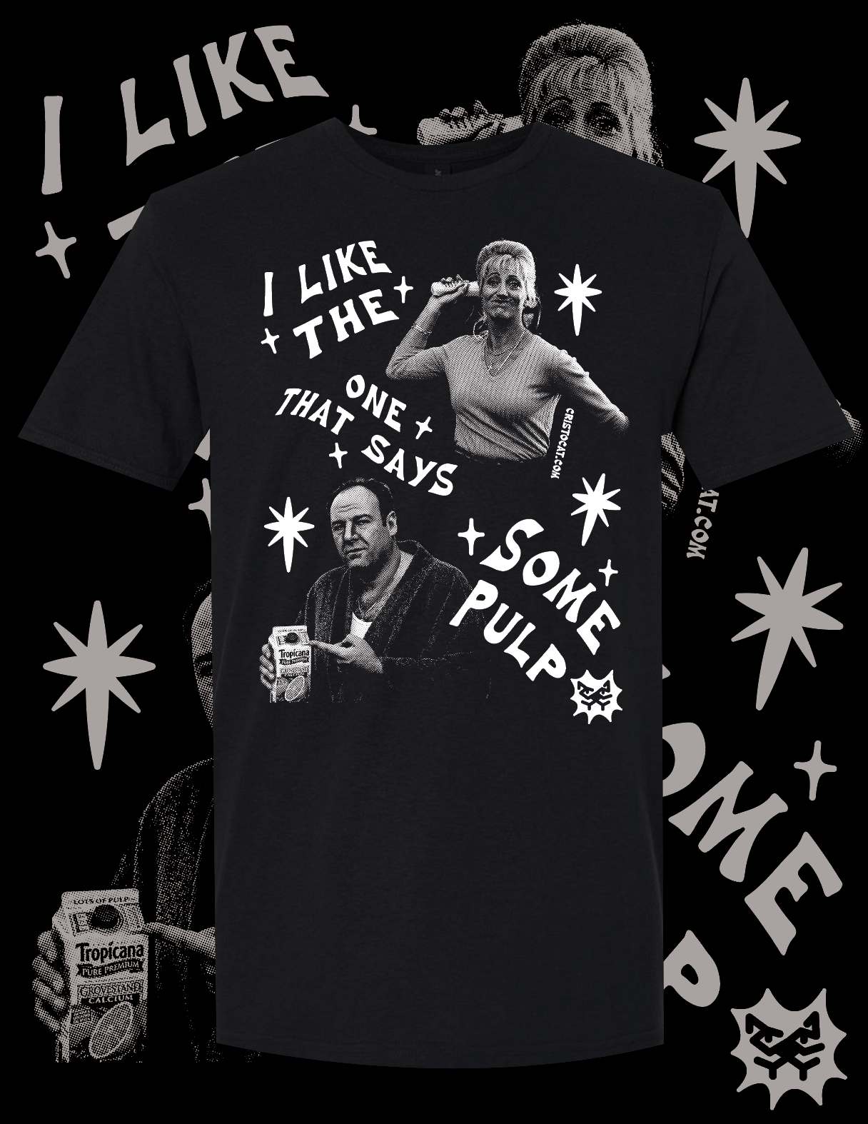 SOME PULP BLACK T-SHIRT