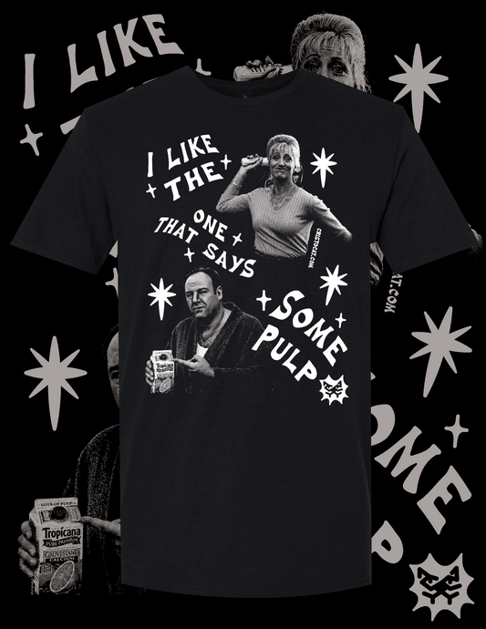 SOME PULP BLACK T-SHIRT