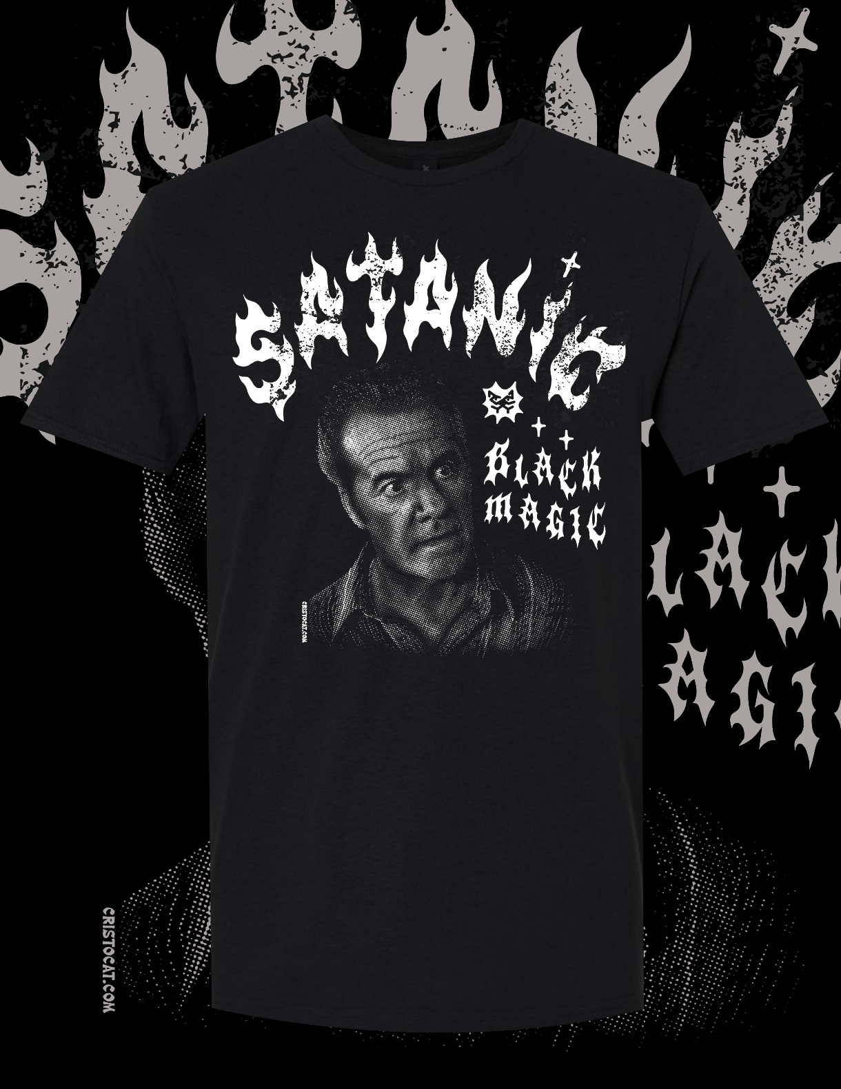 PAULIE 3 o’clock BLACK T-SHIRT