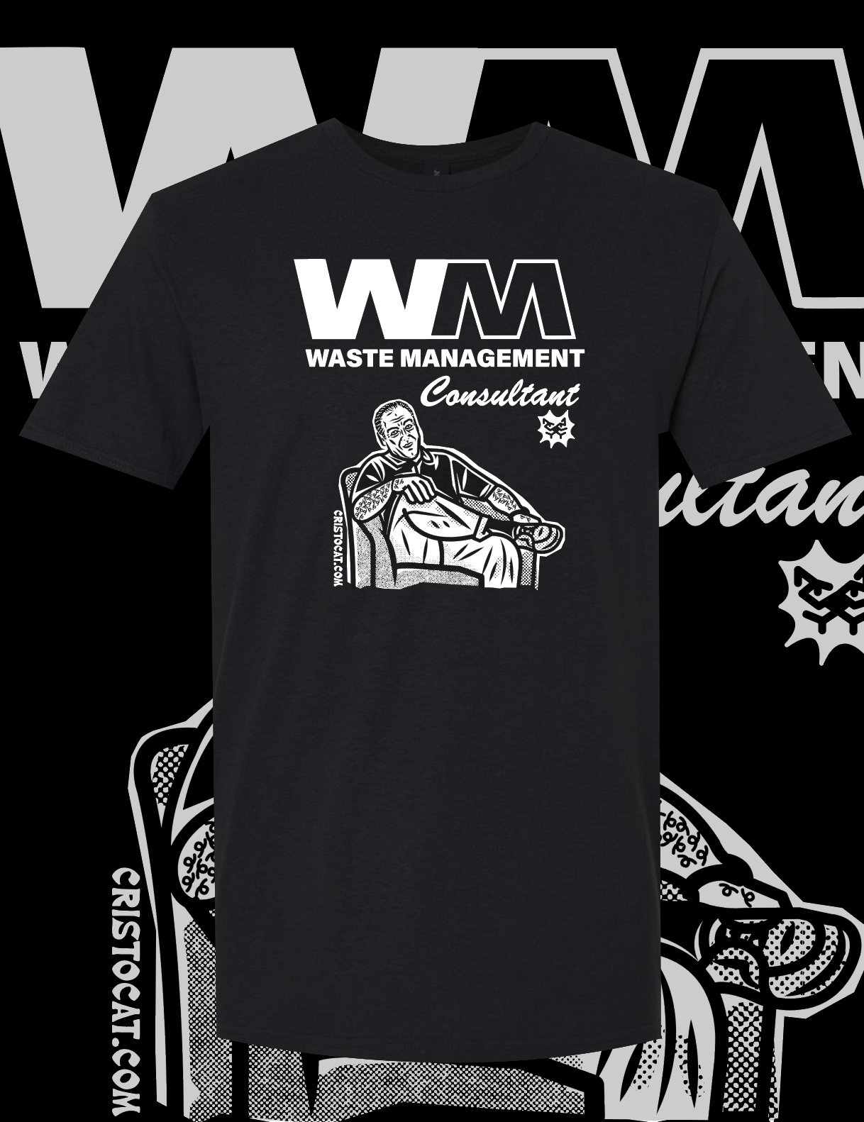 WM Consultant BLACK T-SHIRT - cristocatofficial