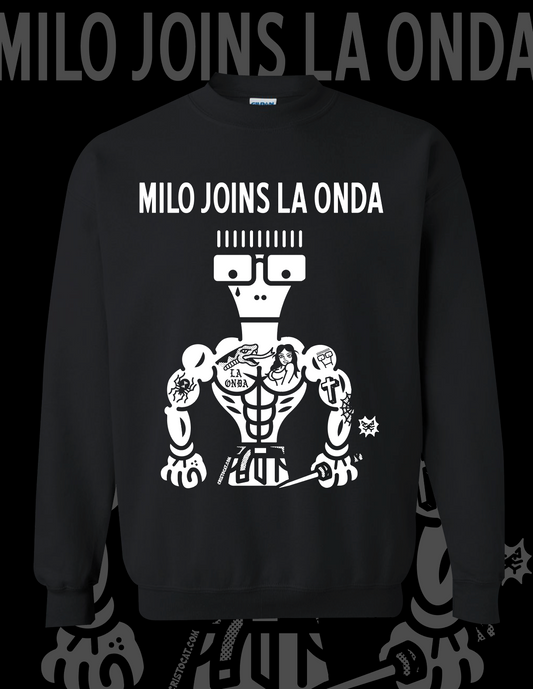 Milo Onda Black crewneck Sweater