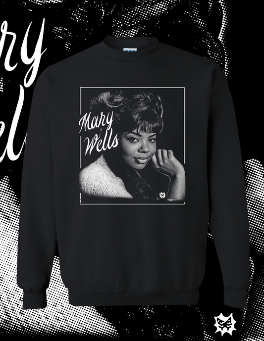 Mary Wells Black crewneck Sweater