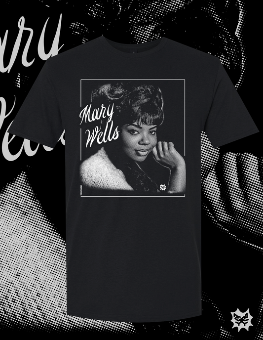 Mary Wells BLACK T-SHIRT