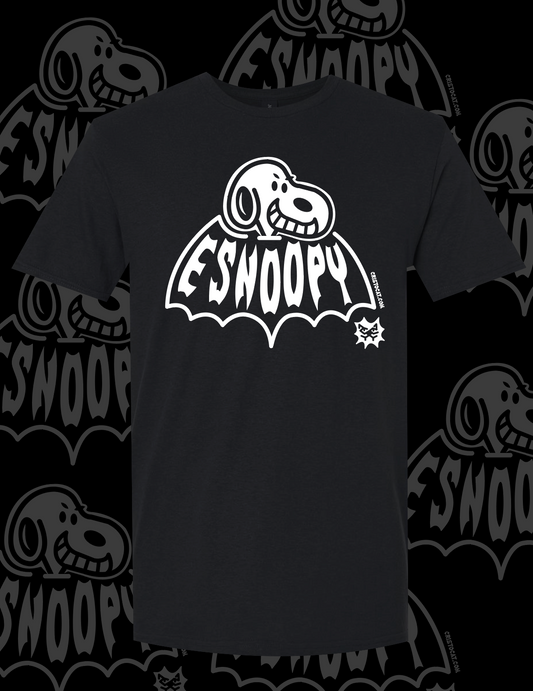 Bat ESnoopy BLACK T-SHIRT