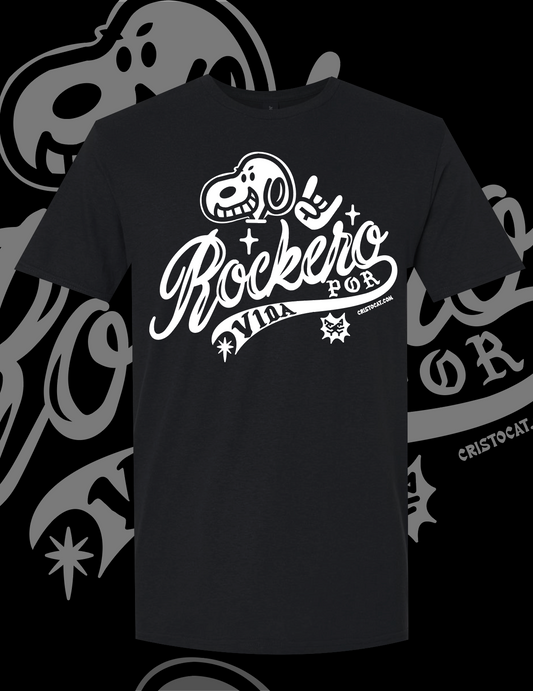 Rockero ESnoopy  BLACK T-SHIRT