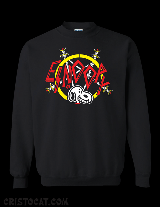 ESnoopy Slayer Black crewneck Sweater