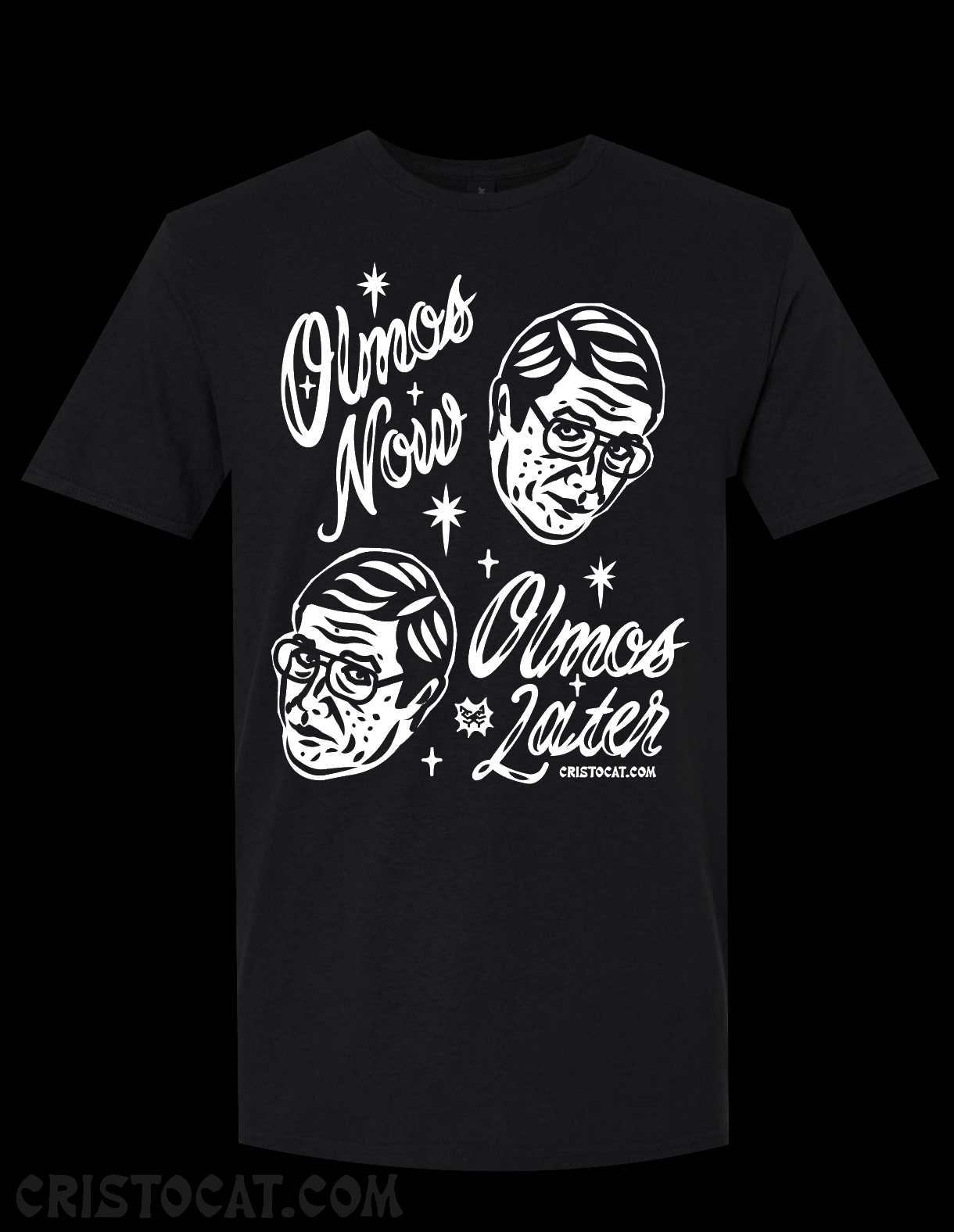 Olmos Now Olmos Later  BLACK T-SHIRT