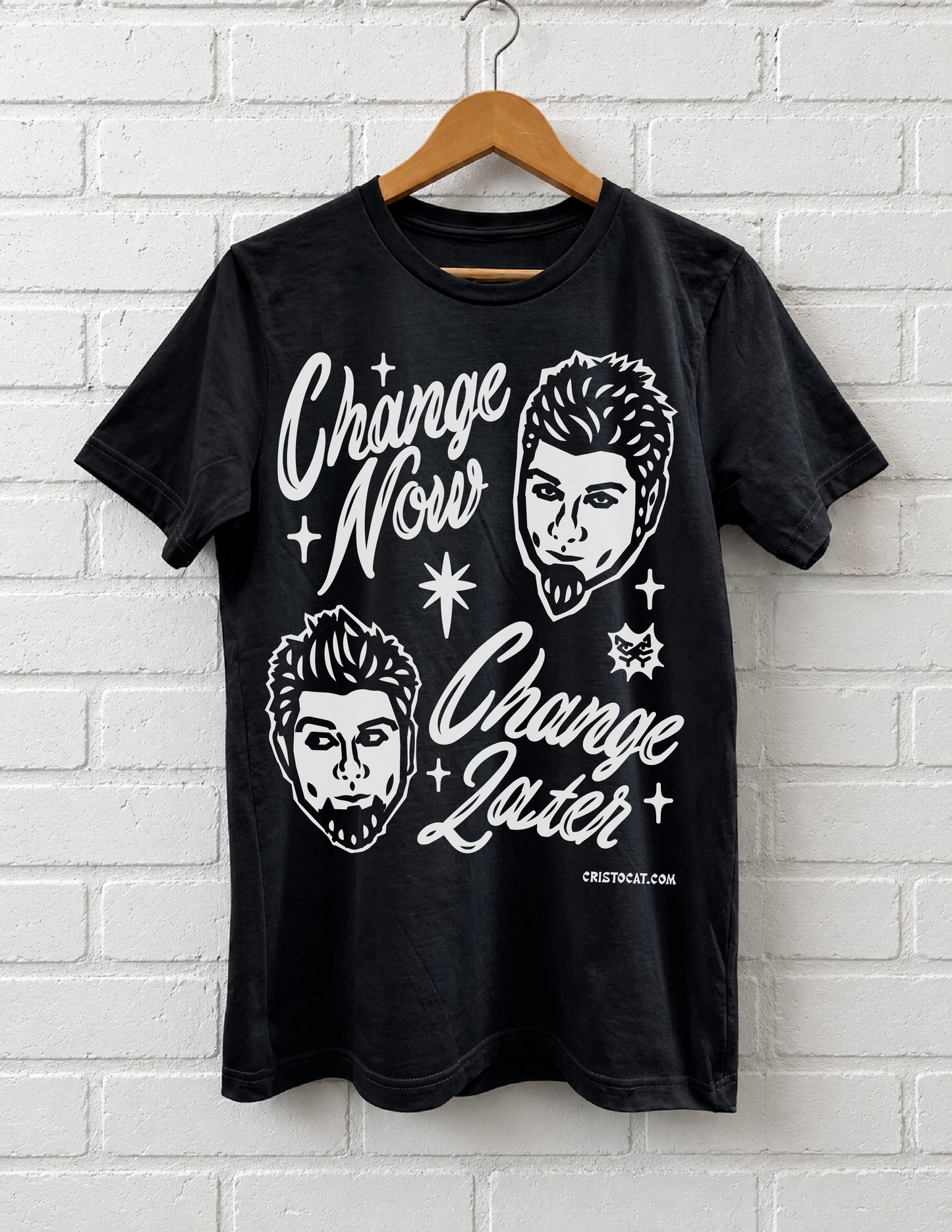 Change Now Change Later Black T-SHIRT