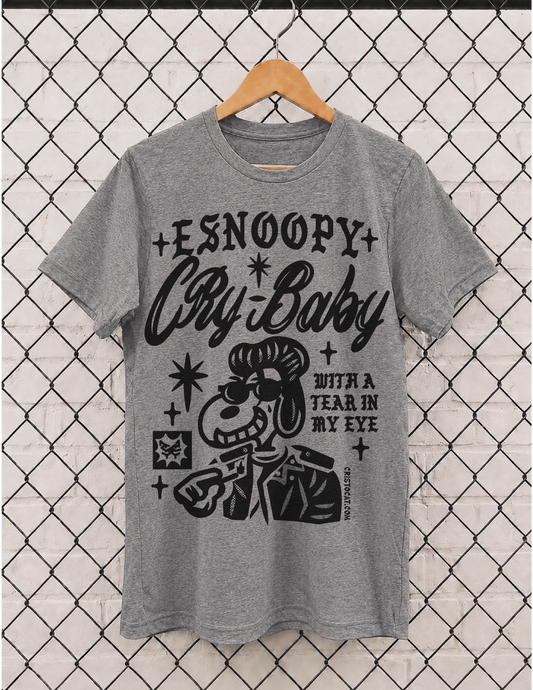 Crybaby ESnoopy Grey T-SHIRT