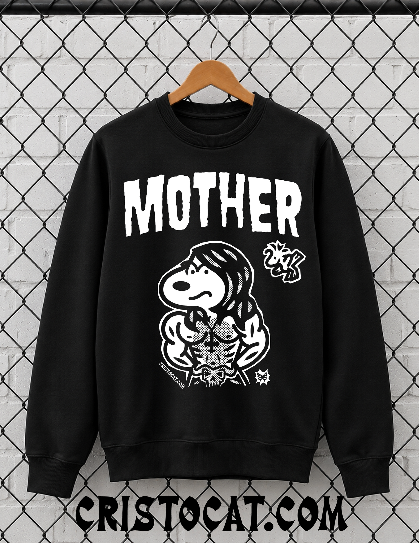 Danzig ESnoopy Black crewneck Sweater