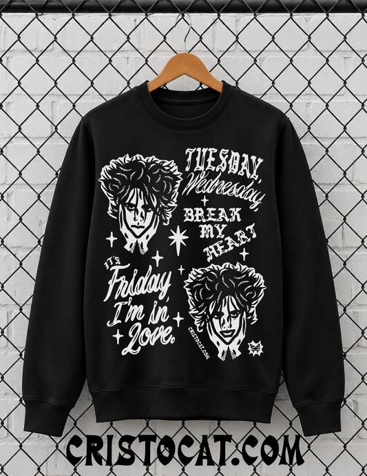 Friday I’m in Love Black crewneck Sweater