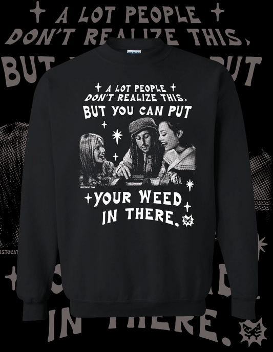 A lot of people don’t realize this black crewneck - cristocatofficial