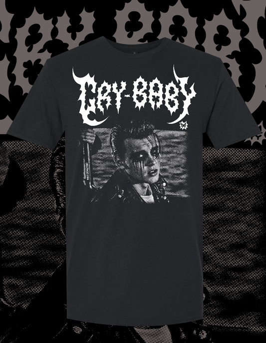 METAL CRY-BABY  BLACK T-SHIRT - cristocatofficial