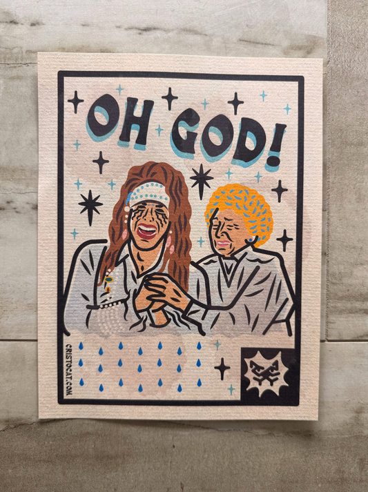 OH GOD GEORGE 8.5X11 PRINT