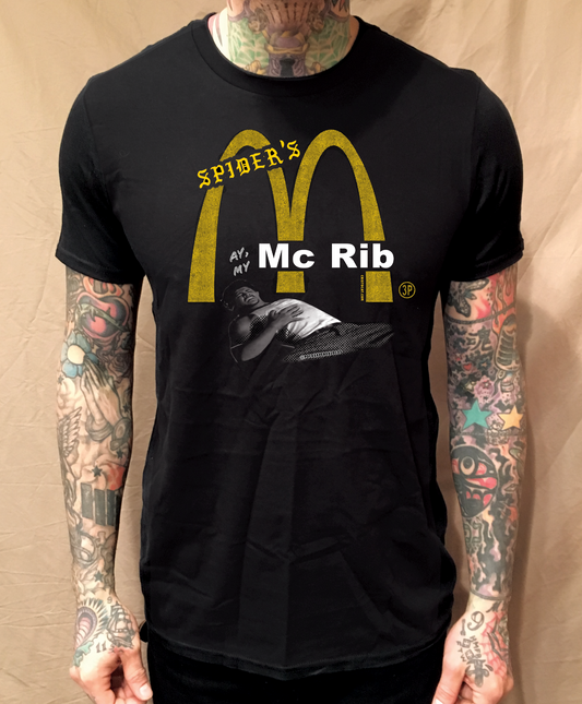 AY MY McRIB SPIDER TEE SUPER RARE LIMITED RUN PRINT PRE-SALE