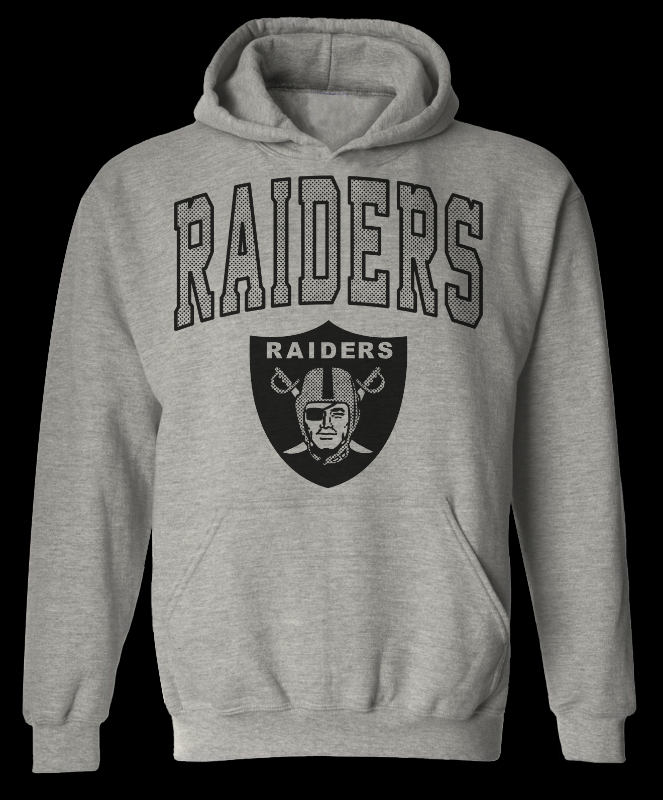 VINTAGE ARCHED RAIDERS HOODIE