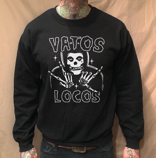 VL MISFIT CREWNECK BLACK SWEATER