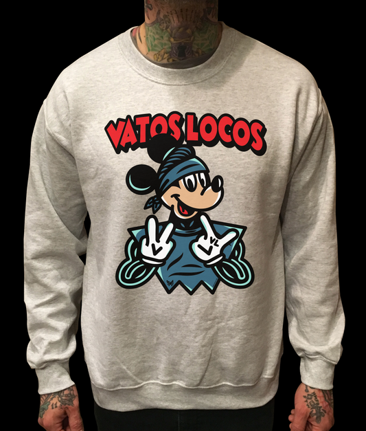 VL COLOR MIKLO MOUSE GREY SWEATER