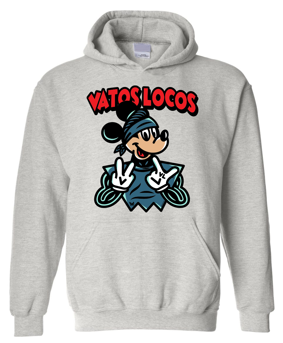 VL COLOR MIKLO MOUSE GREY HOODIE