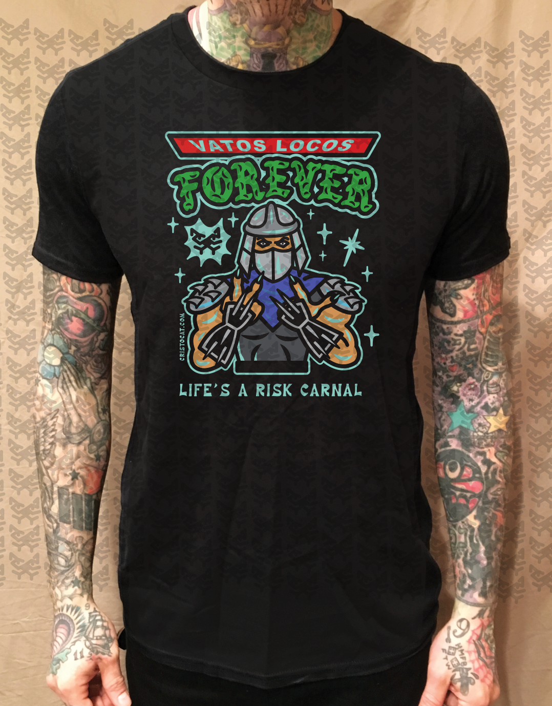 SHREDDER TMNT BLACK T-SHIRT