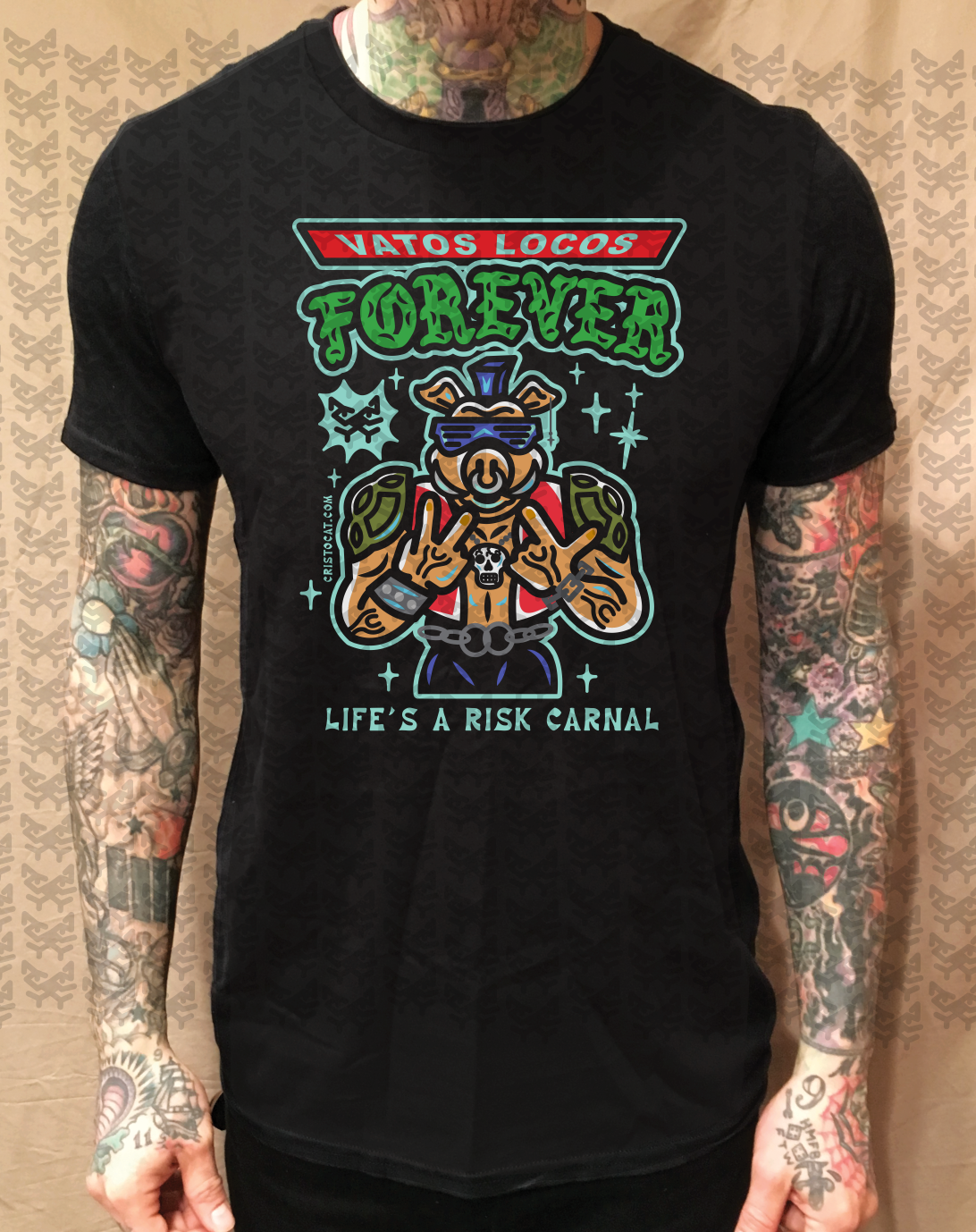 BEBOP TMNT VL BLACK T-SHIRT