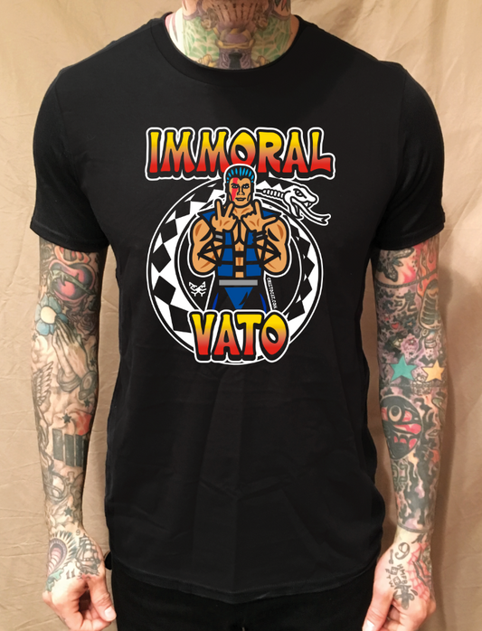 IMMORAL VATO SUBZERO BLACK T-SHIRT