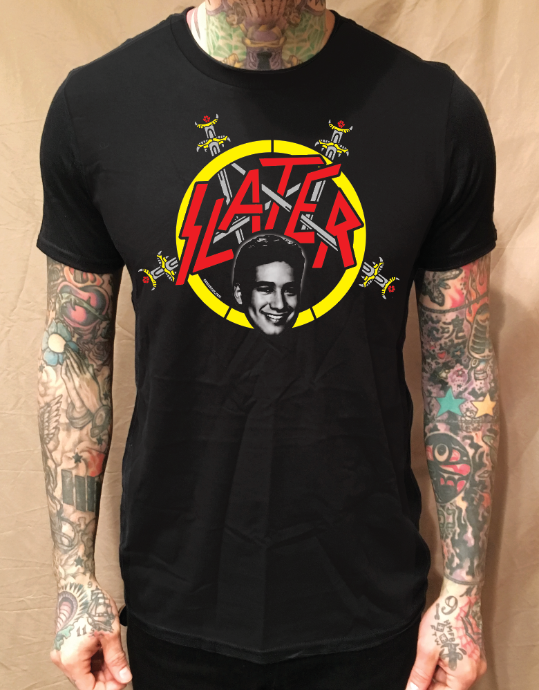 SAVED BY SLATER BLACK T-SHIRT