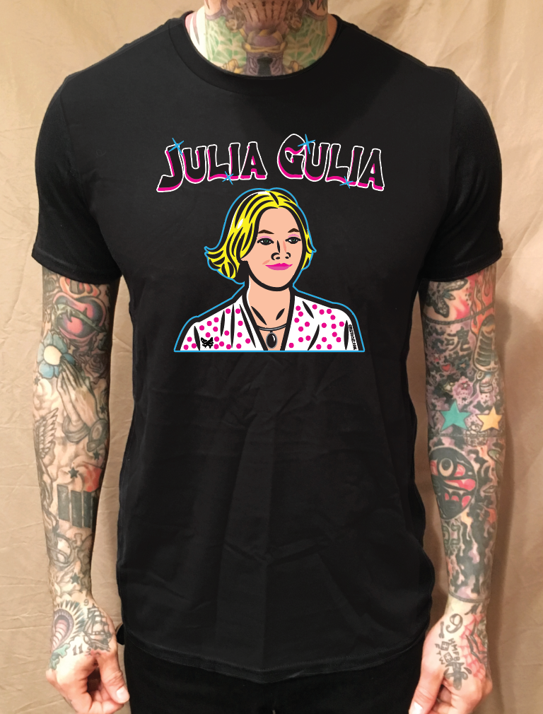 JULIA GULIA BLACK T-SHIRT