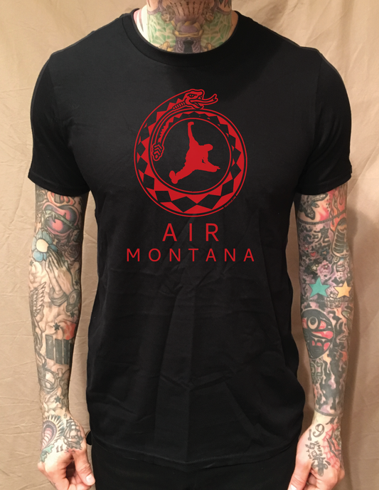 AIR MONTANA SNAKE BLACK T-SHIRT