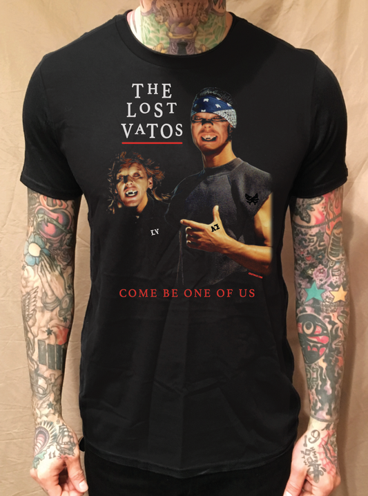 COME BE ONE OF US BLACK T-SHIRT