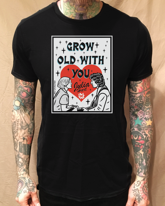 GROW OLD WITH YOU BLACK T-SHIRT