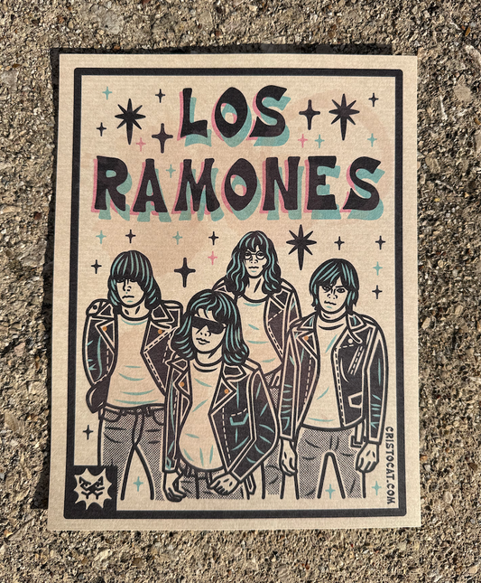 LOS RAMONES 8.5X11 PRINT