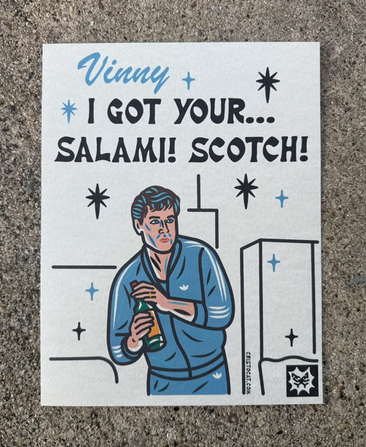 VINNY SALAMI 8.5X11 PRINT