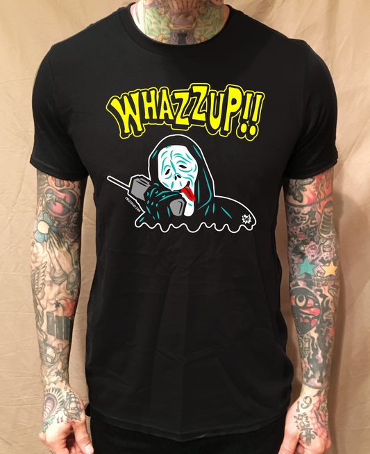 WHAZZUP BLACK T-SHIRT