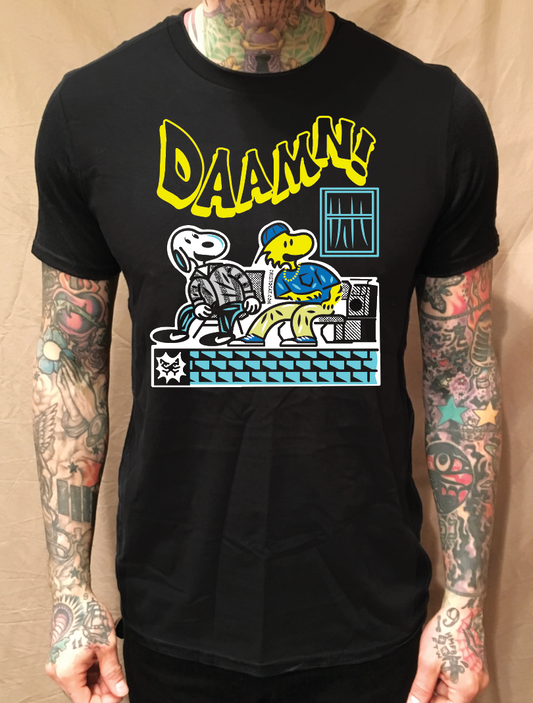 SNOOPY FRIDAY BLACK T-SHIRT