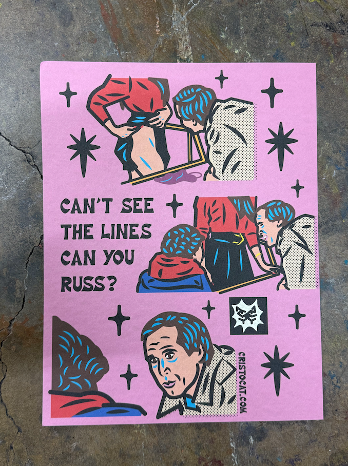 CAN'T SEE THE LINES 8.5X11 PRINT