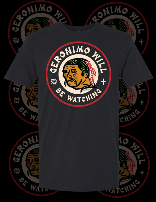 GERONIMO HAWKS BLACK T-SHIRT