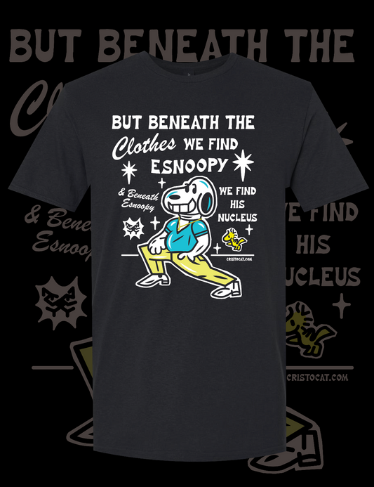 ESNOOPY NUCLEUS BLACK T-SHIRT